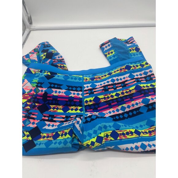 TYR Womens Geometric Patterned Cropped Leggings L 10/12 - Picture 6 of 8